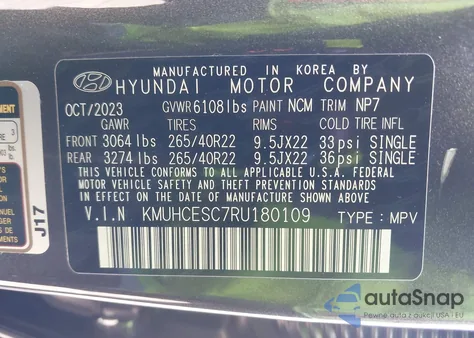 2024 Genesis Gv80 3.5T Awd from USA, damaged, VIN KMUHCESC7RU180109